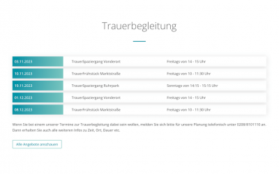 Unsere Trauerbegleitungen